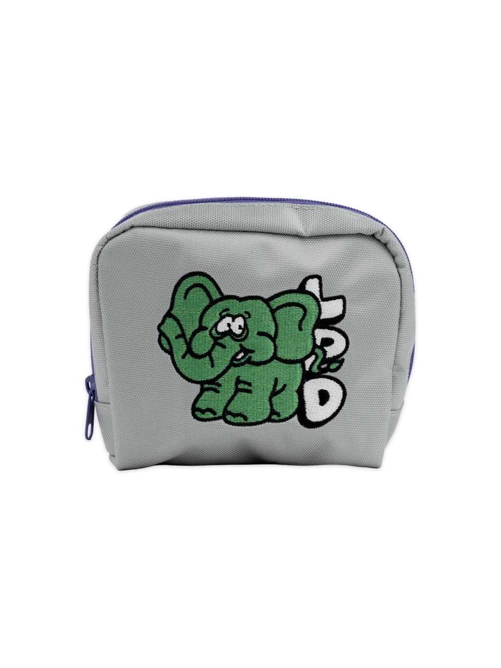 P Embroidered Pouch: LAZY PIZZA DELIVERY ZO-SAN