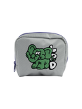 P Embroidered Pouch: LAZY PIZZA DELIVERY ZO-SAN