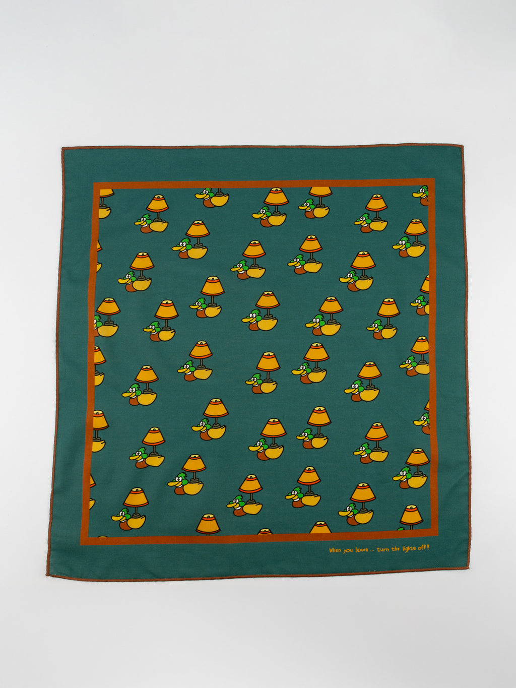 Bandana: LAZY PIZZA DELIVERY DUCK LAMP