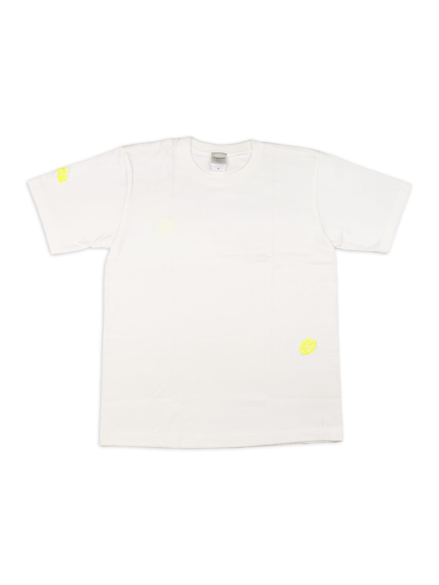 刺繍Ｔシャツ ＬＡＺＹ ＰＩＺＺＡ ＤＥＬＩＶＥＲＹ ＮＥＯＮ Ｍ