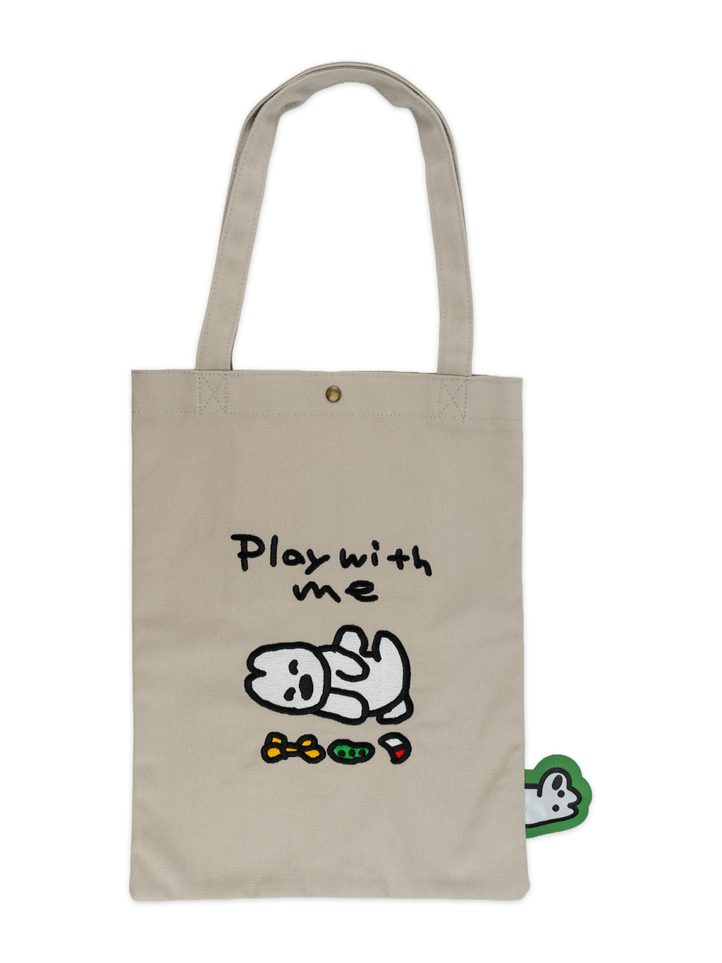 刺繍トートバッグ matsui Play! 寝転び