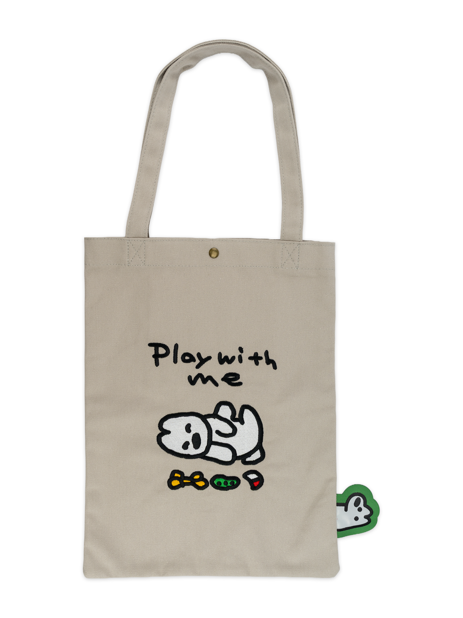 刺繍トートバッグ matsui Play! 寝転び
