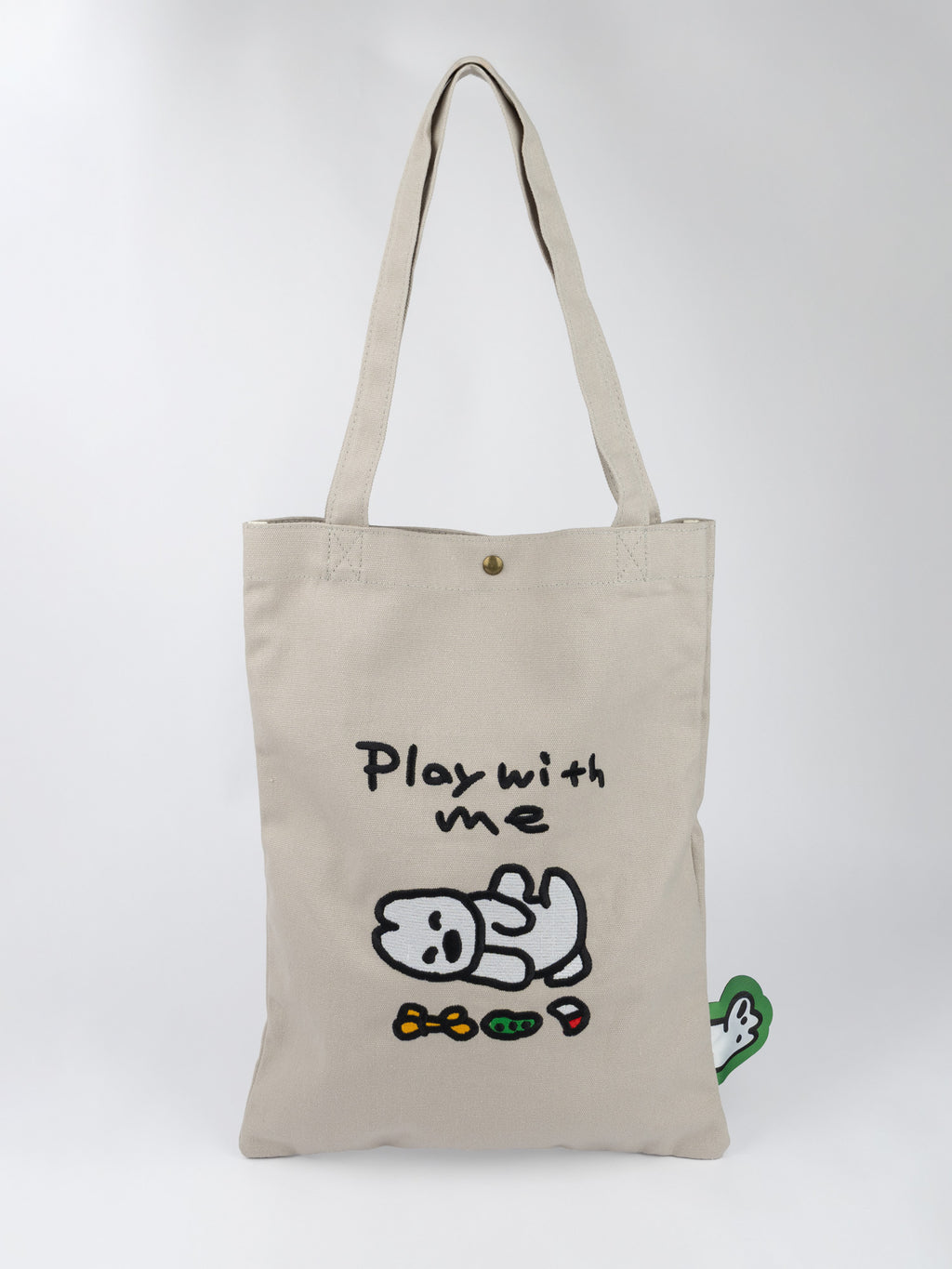 刺繍トートバッグ matsui Play! 寝転び