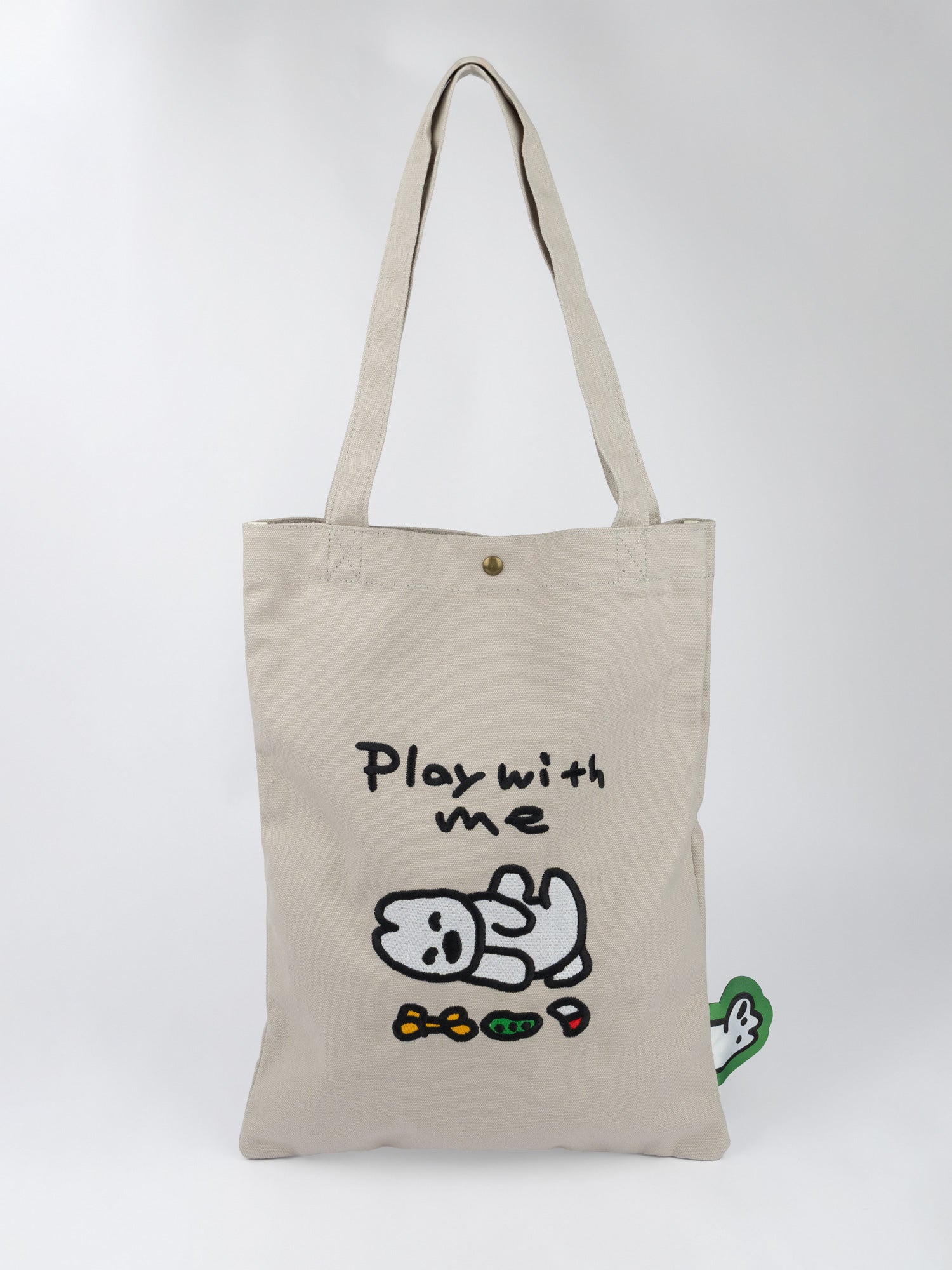 刺繍トートバッグ matsui Play! 寝転び