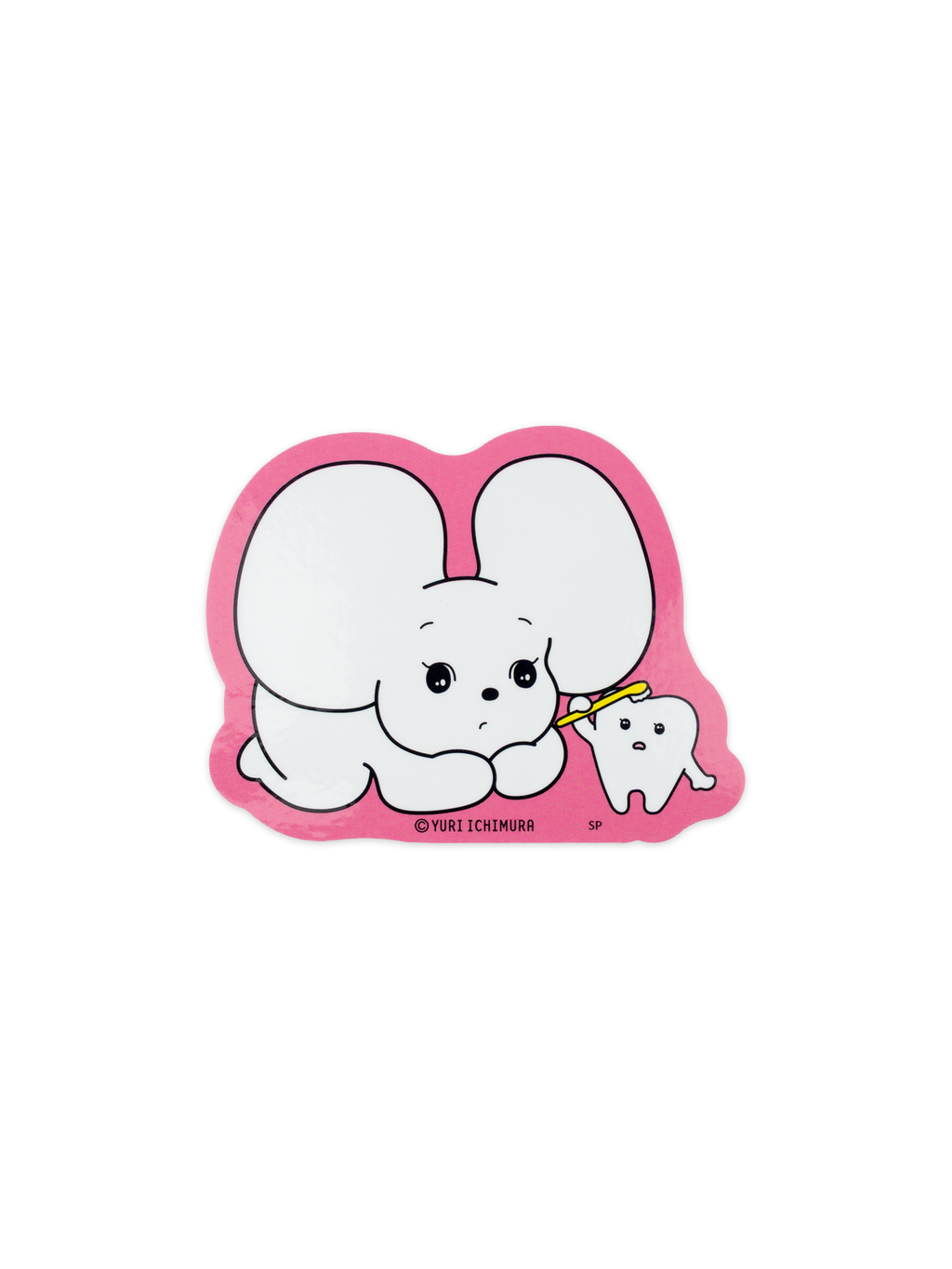 キャラクターステッカー なにげないねずみシラタマ シラタマと乳歯ちゃん
