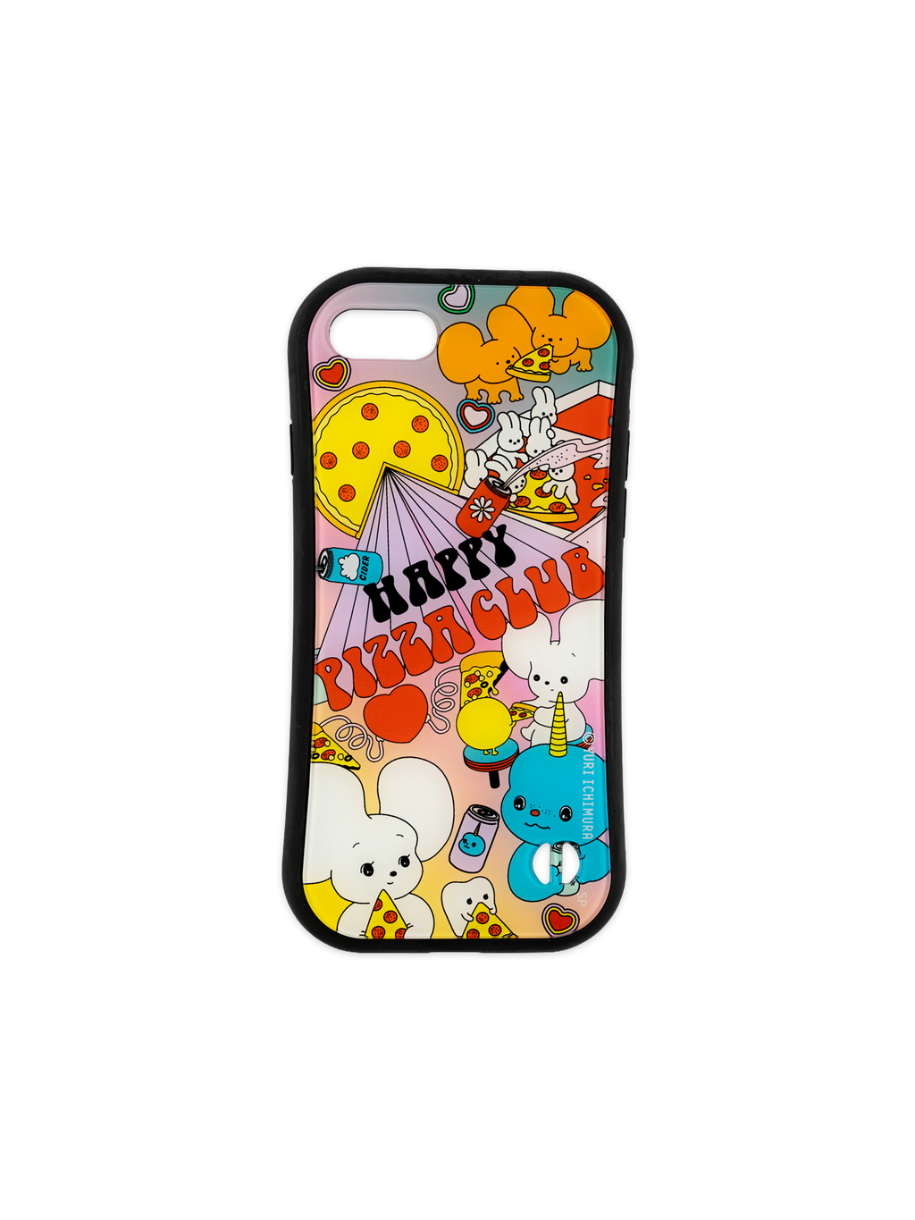 ｉＰｈｏｎｅケース なにげないねずみシラタマ ハッピーピザクラブ ７／８／ＳＥ兼用