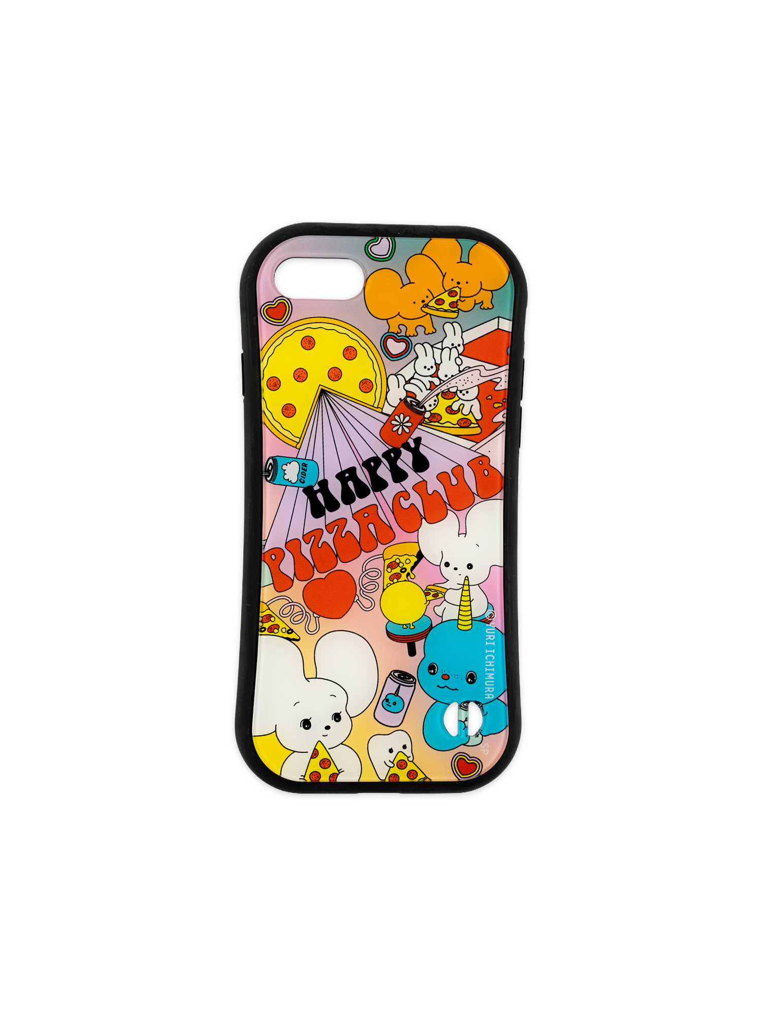ｉＰｈｏｎｅケース なにげないねずみシラタマ ハッピーピザクラブ ７／８／ＳＥ兼用