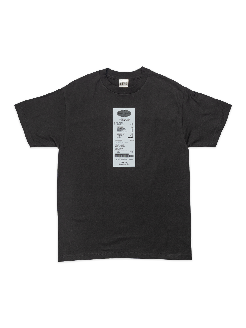 Ｔシャツ なにげないねずみシラタマ スーパーマーケット BK